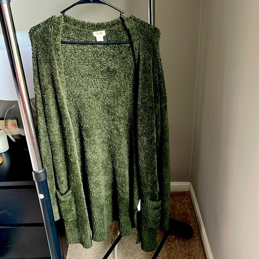 Dark Green Mossimo Supply Co. long sweater size medium